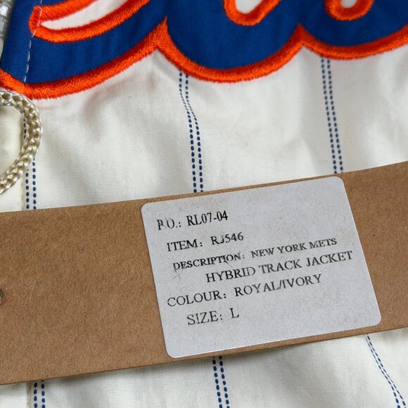 Red Jacket Vintage Style New York Mets Men's Full-Zip Track Coat Size Large NWT - Picture 9 of 16